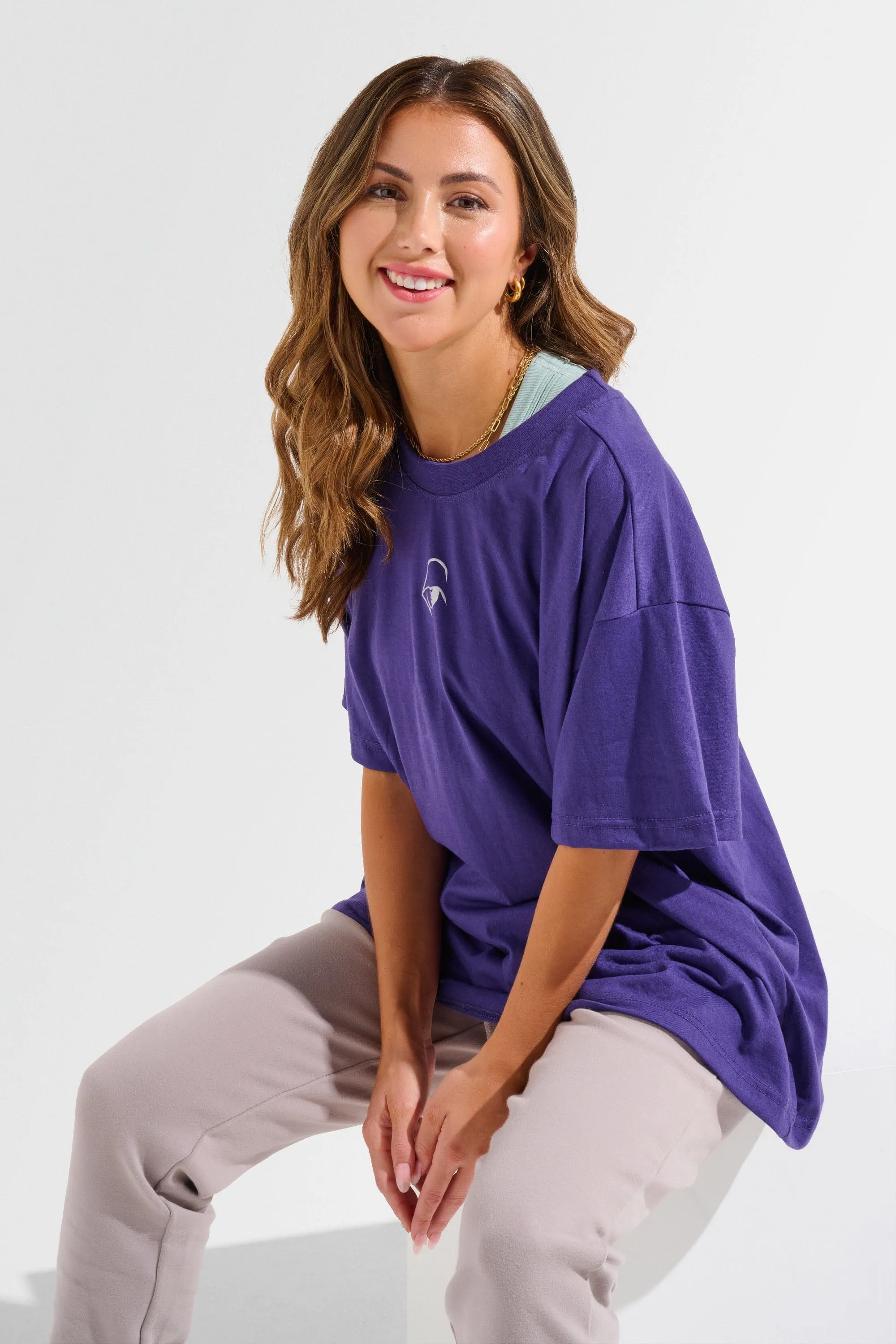 Adapt Oversized Tee - Purple