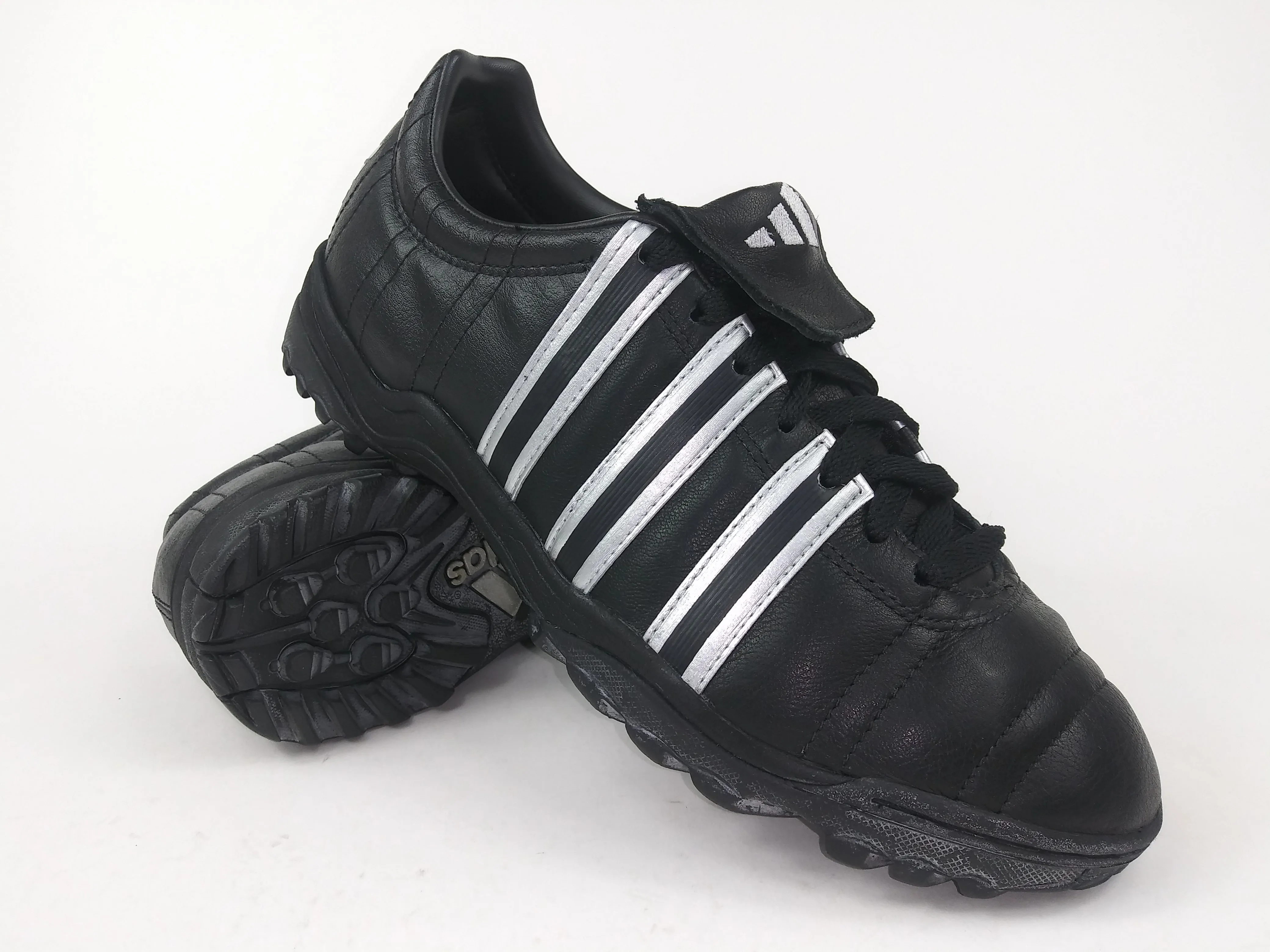 Adidas Rialto Black Grey Turf Shoes