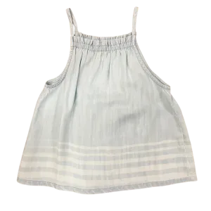 Amalfi Stripe Wash Ruffle Neck Tank