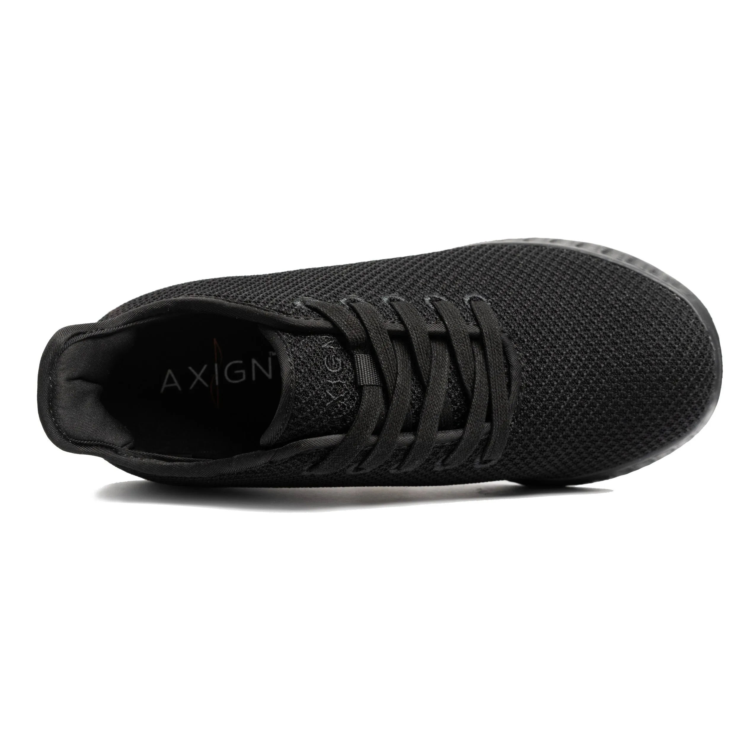 Axign River Lightweight Casual Orthotic Shoe - Full Black