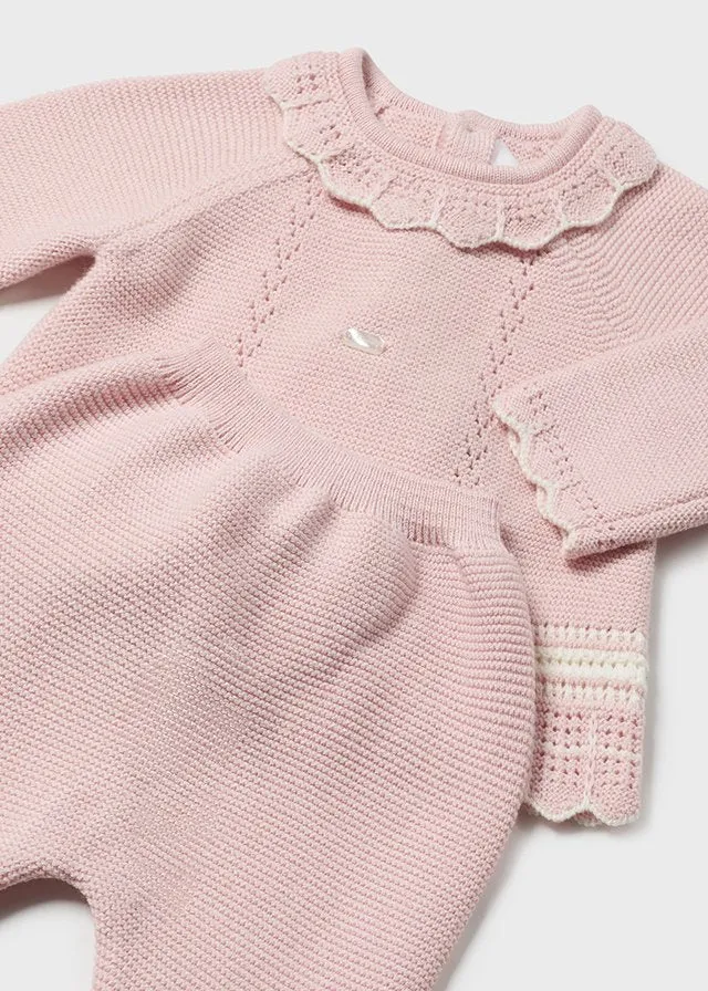 Baby Rose Sweater & Footed Pant Set - Select Size