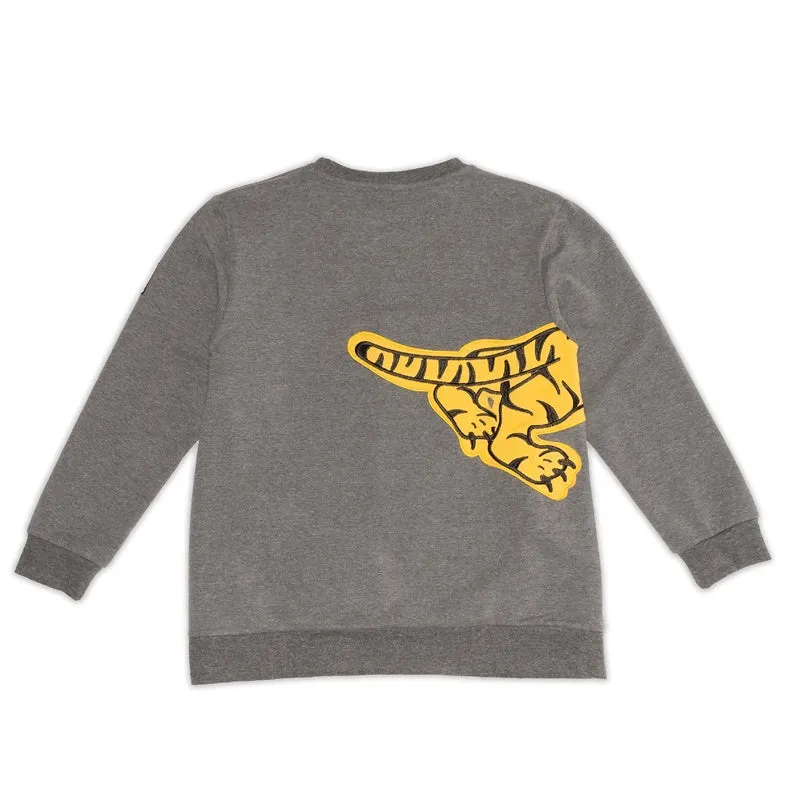 Band of Boys - Jumper A Line Pouncing Tiger - Marle Grey