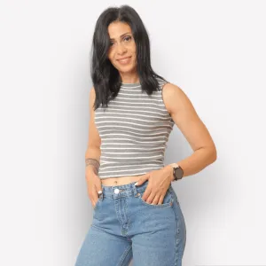 Basic Crop-top NEW - Grey