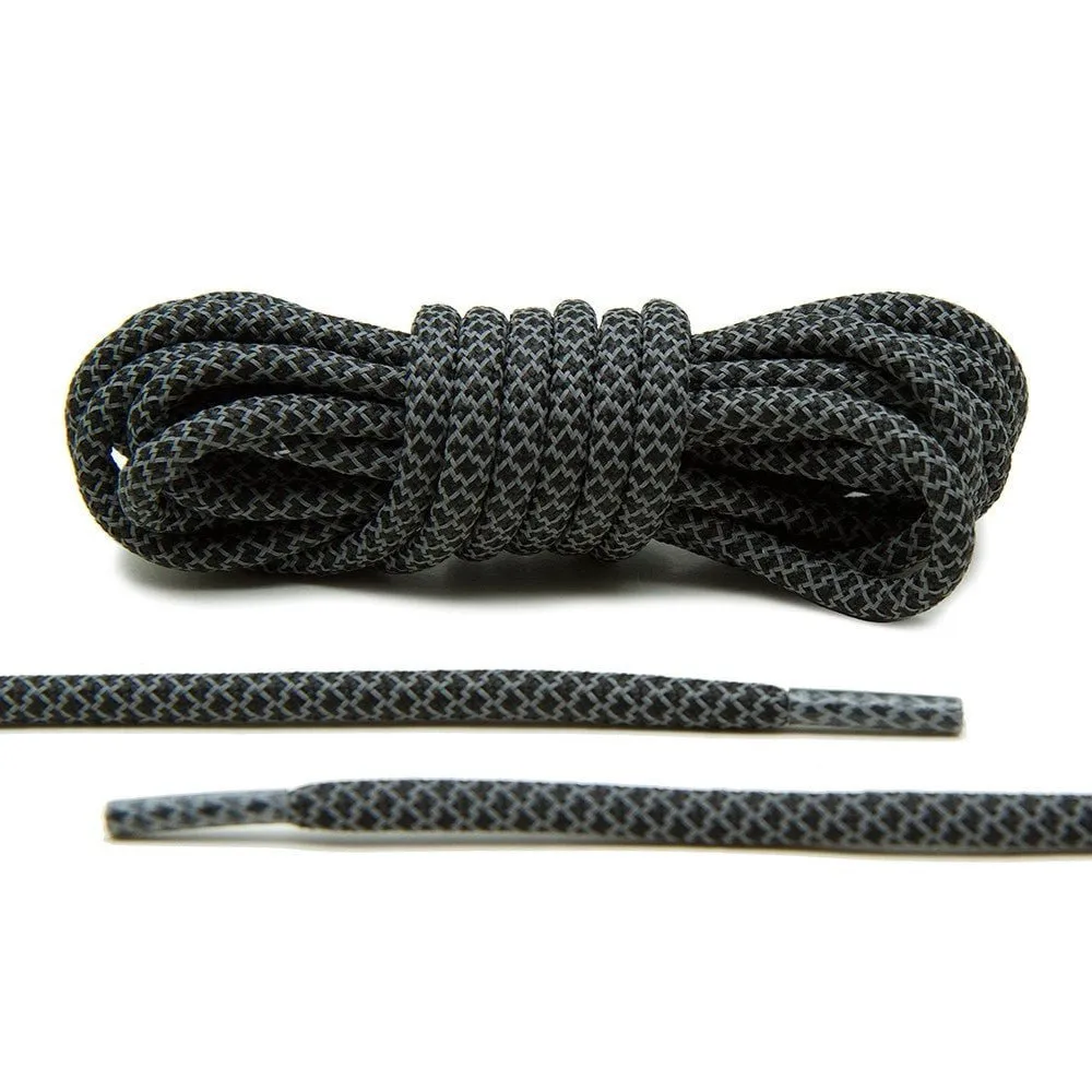 Black 3M Reflective Rope Laces