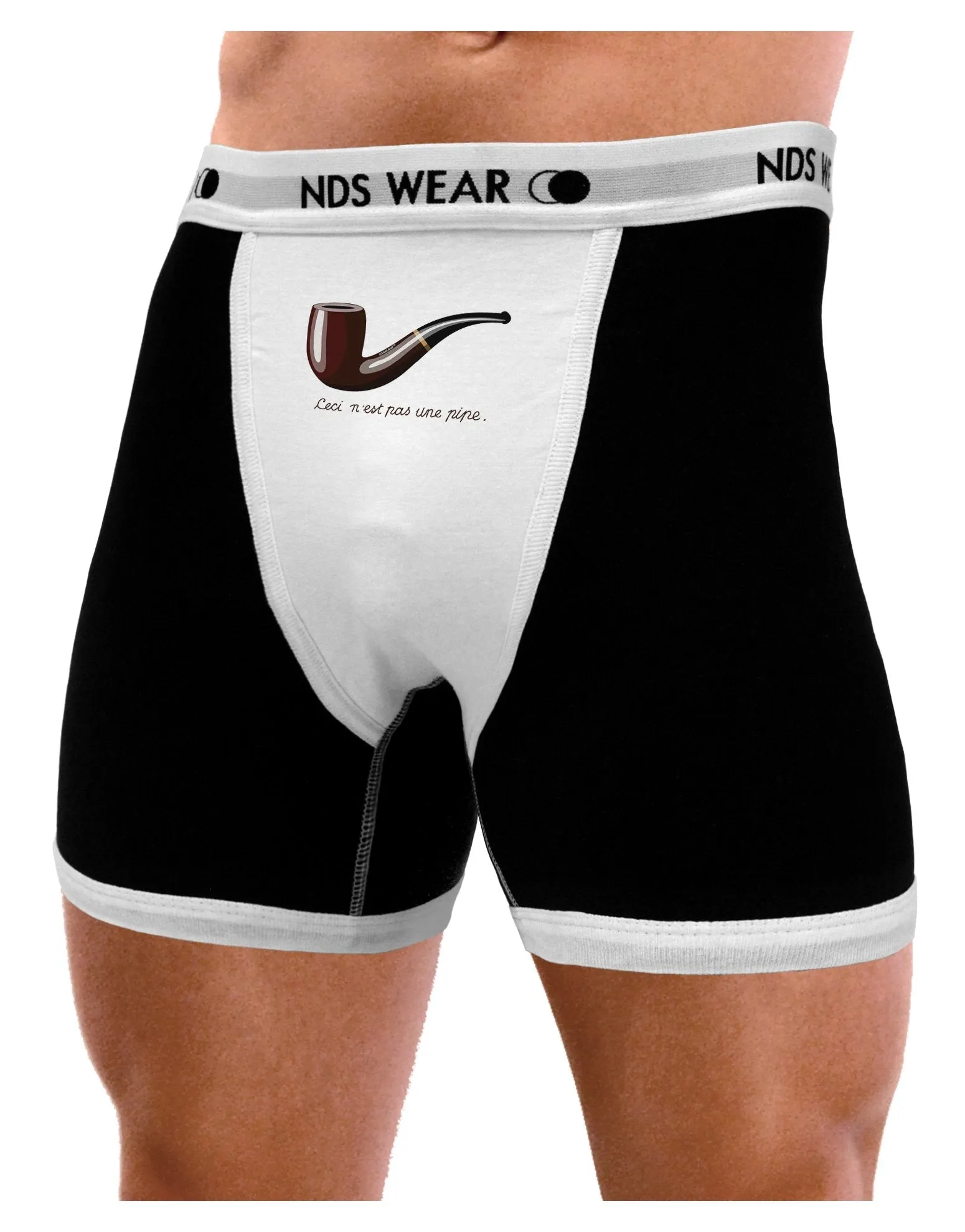 Ceci n'est pas une pipe Mens Boxer Brief Underwear