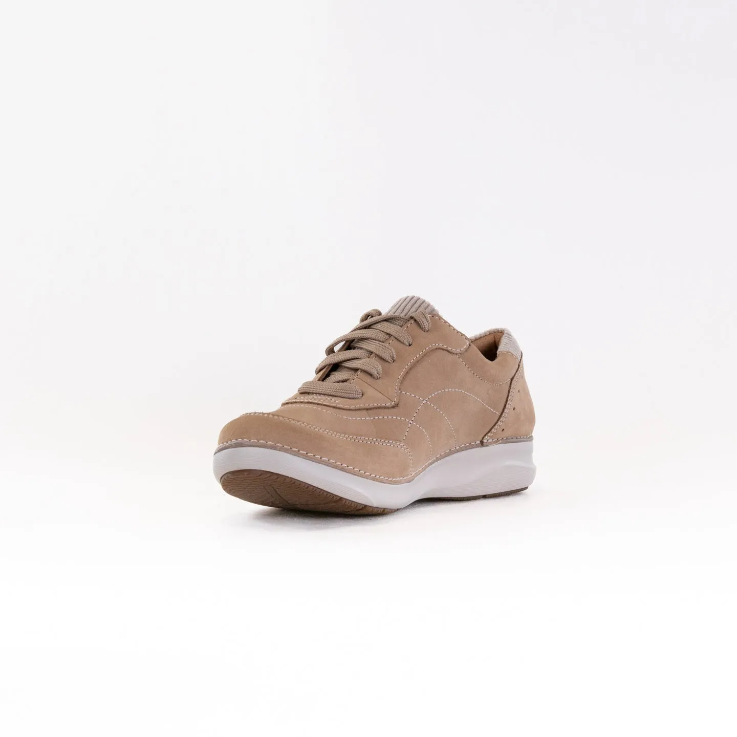 Clarks Appley Tie (Women's) - Sand Nubuck