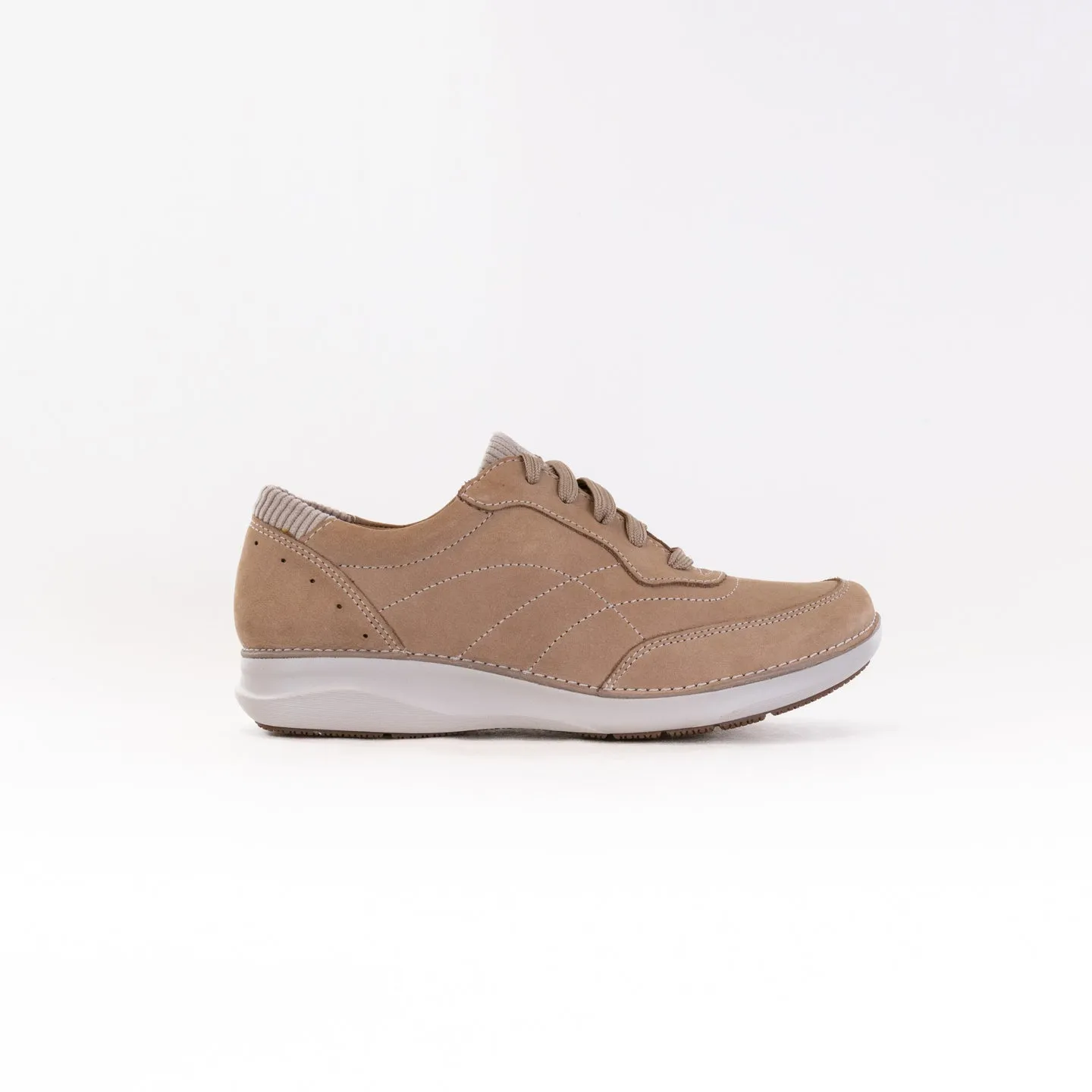 Clarks Appley Tie (Women's) - Sand Nubuck