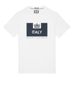 Country Series Italy T-Shirt White/Navy