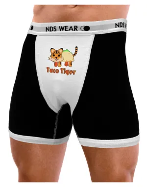 Cute Taco Tiger Text Mens Boxer Brief Underwear