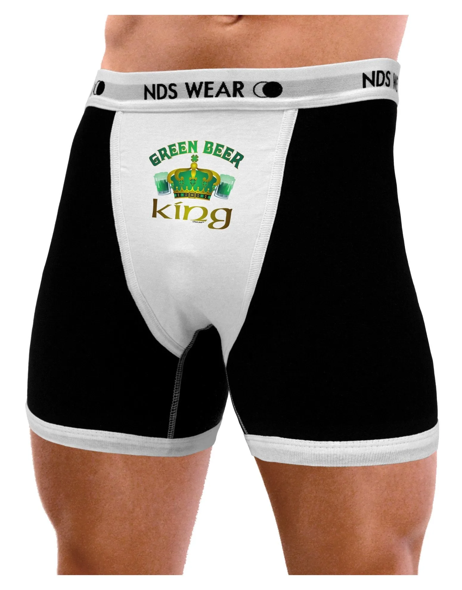 Green Beer King Mens Boxer Brief Underwear