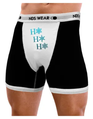 Ho Ho Ho Snowflakes Mens Boxer Brief Underwear