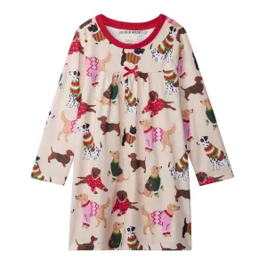 Little Blue House Woofing Christmas Night Gown