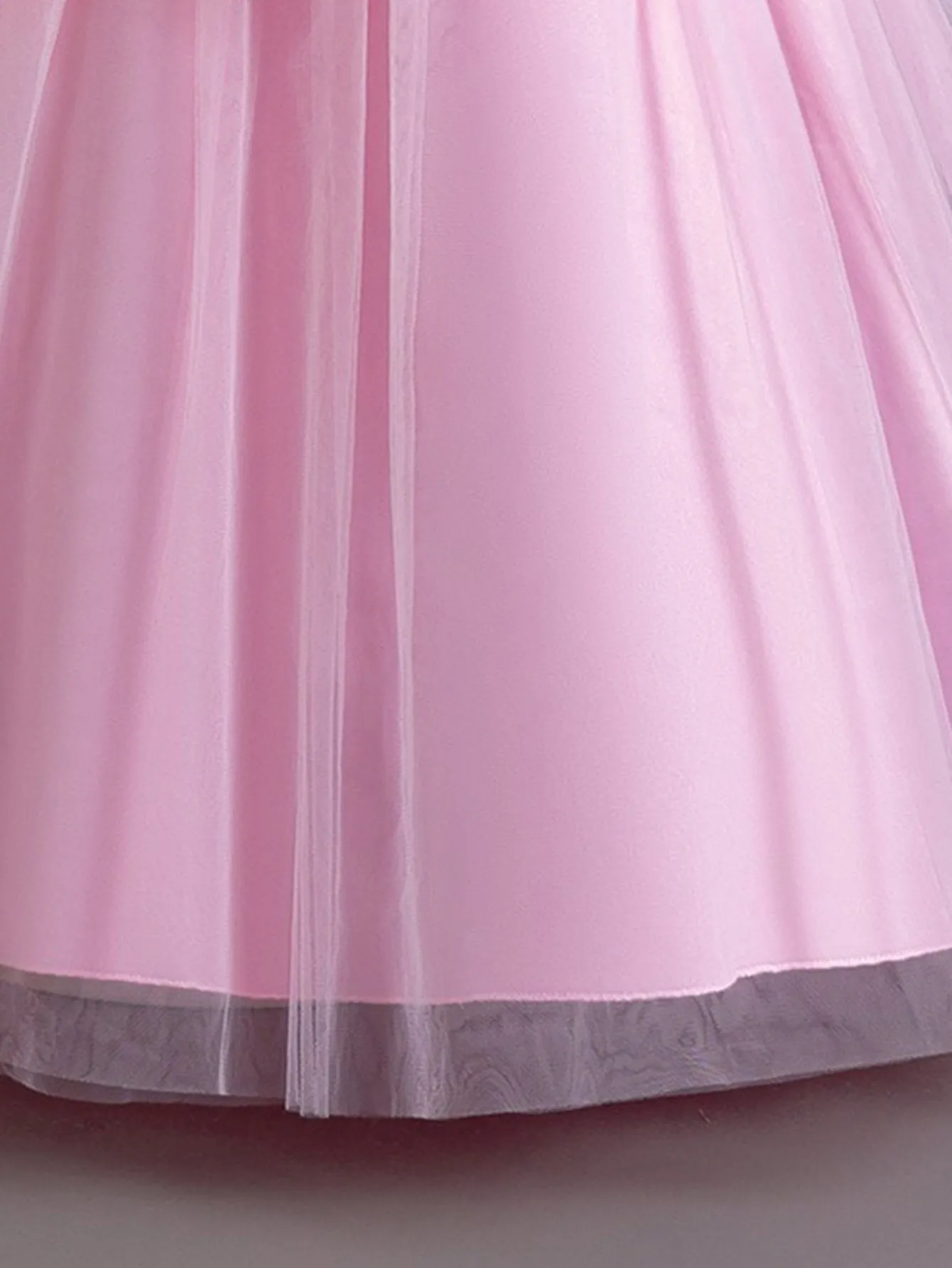 Long dress host mid-waist diamond dress organza flower skirt