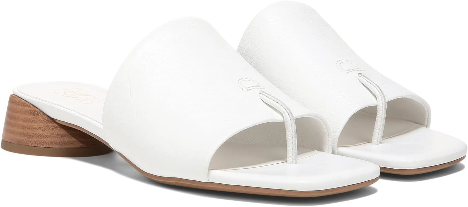 Loran Franco Sarto sandals, white leather