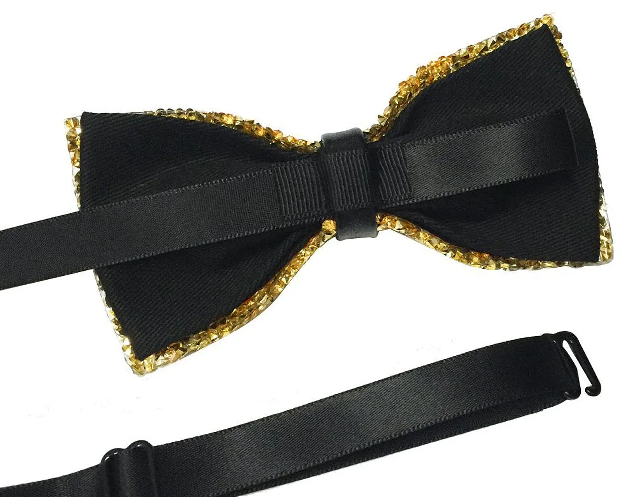 Luxurious Shinning Wedding Bow Tie for Men Set of 2