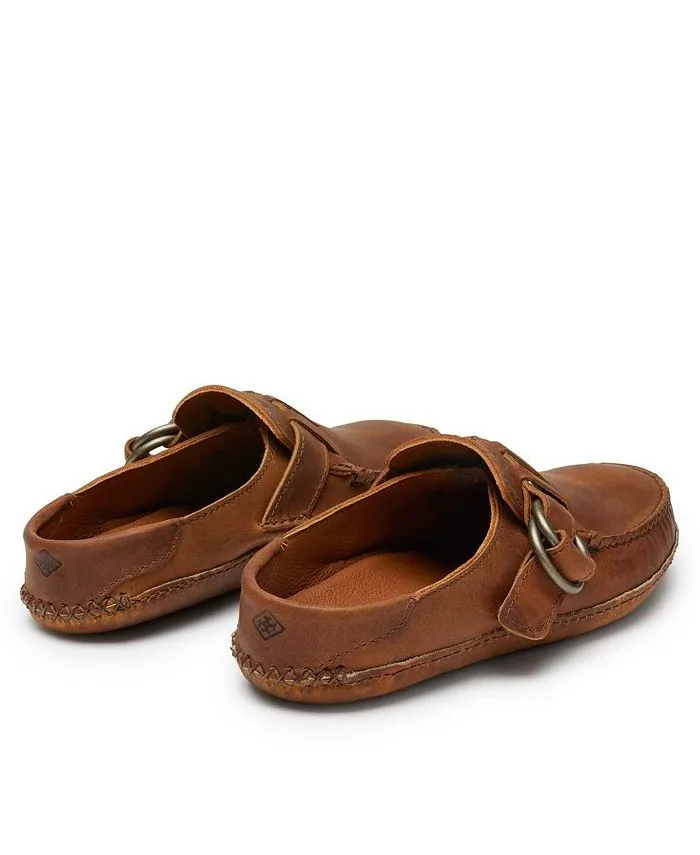 Men's mules with Quoddy ring, brown