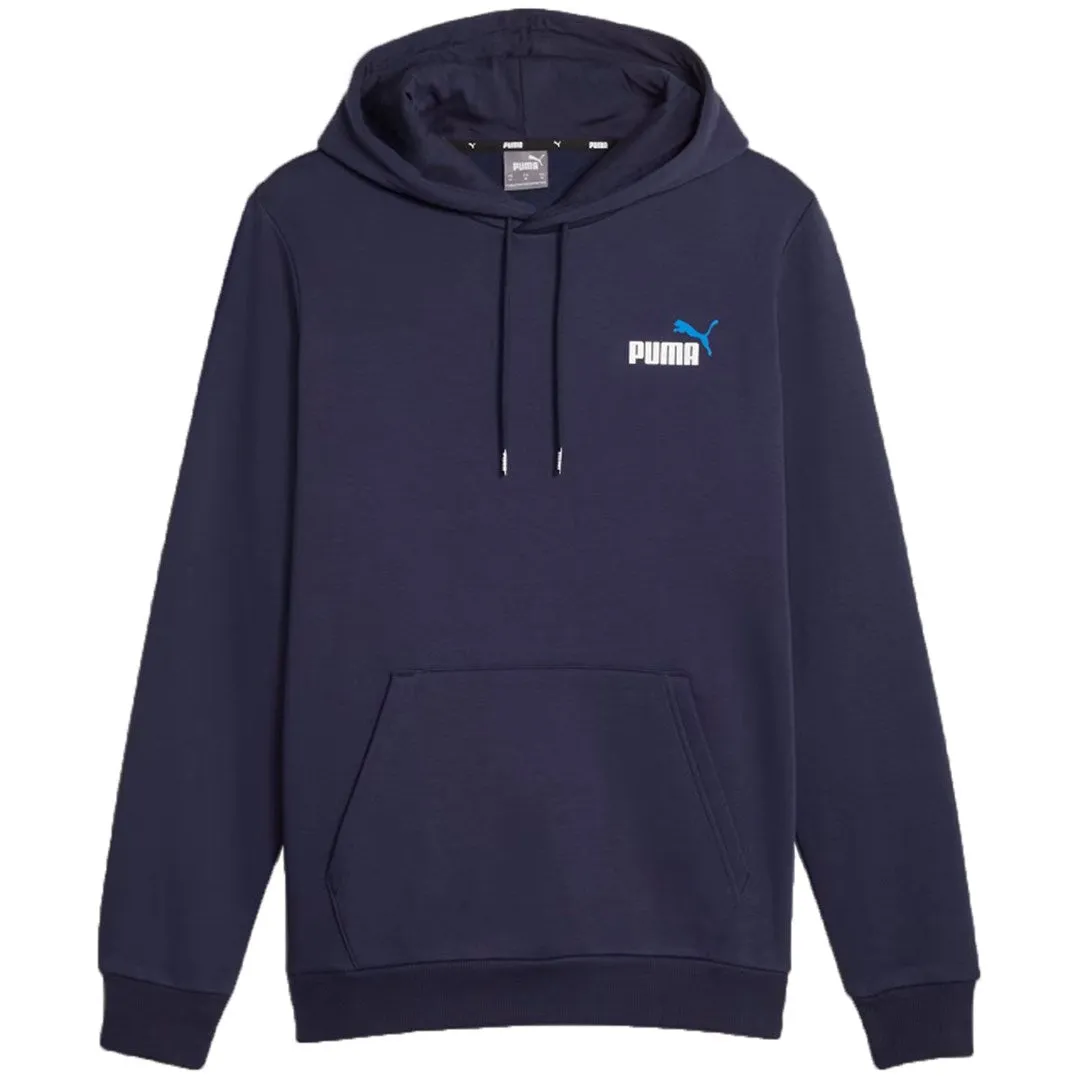 Men's Puma Ess  2 Col Small Logo Hoodie Fl Navy Blue 674471 06