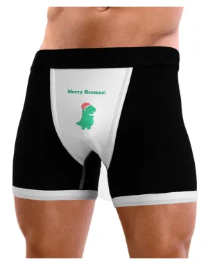 Merry Rexmas T-Rex Dinosaur Christmas Mens Boxer Brief Underwear