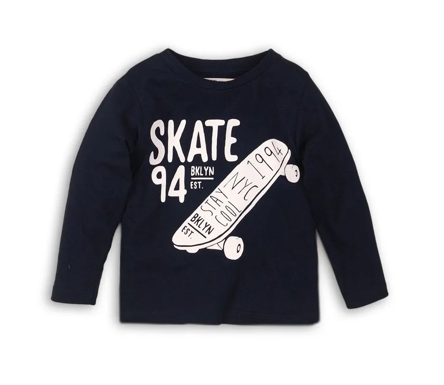 MINOTI Boys Long Sleeve Top Navy (9-24mths)