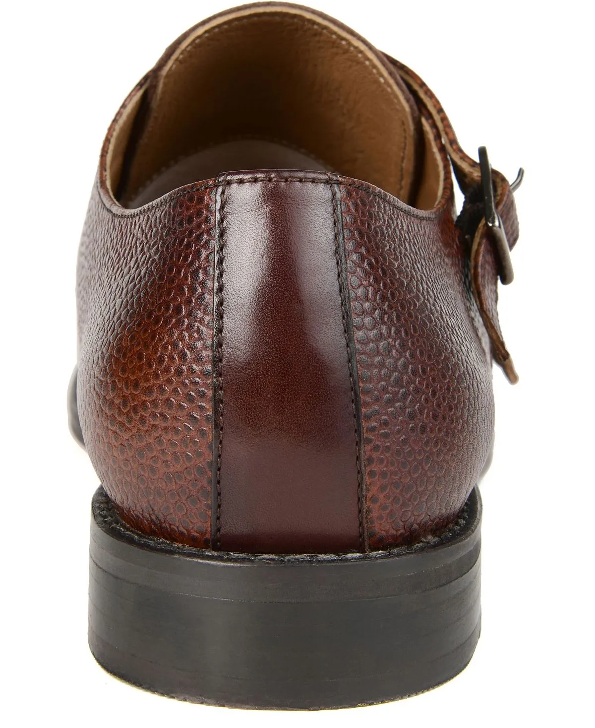 Monk Thomas & Vine Men's Calvin Double Strap Dress Shoes, Brown