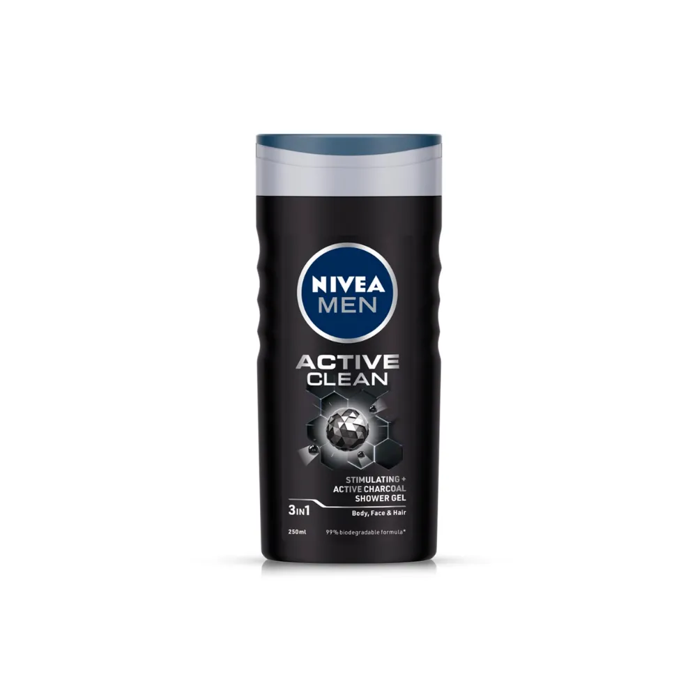 Nivea Men Active Clean Charcoal Body Wash 250 ml