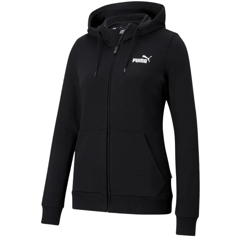 Puma Ess Small Logo Full-Zip Hoodie Tr Black 586813 01