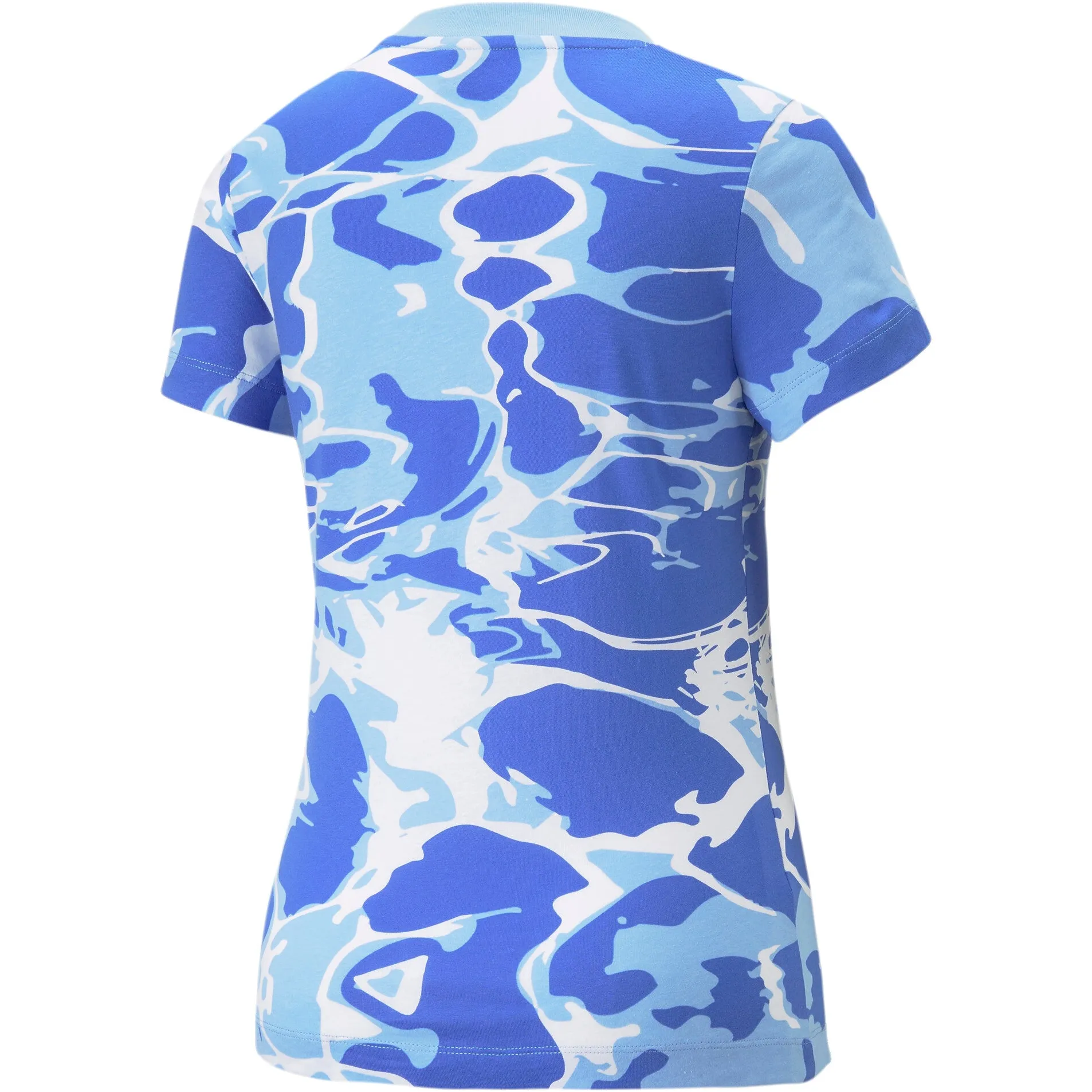 Puma Women's Summer Splash Tee - Blue / White