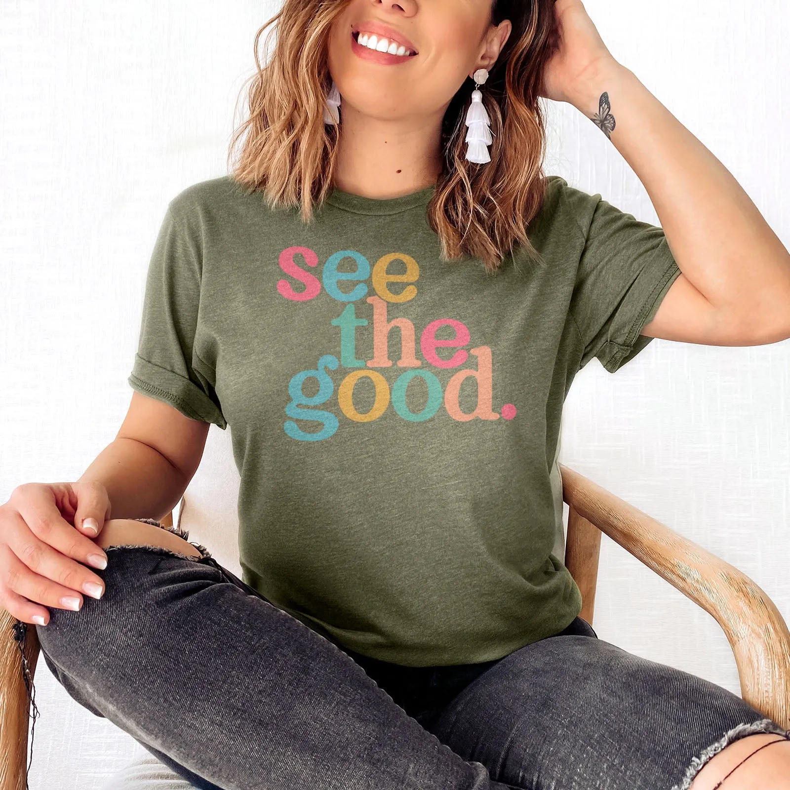 See The Good Tee Shirts For Women - Christian Shirts for Women - Religious Tee Shirts