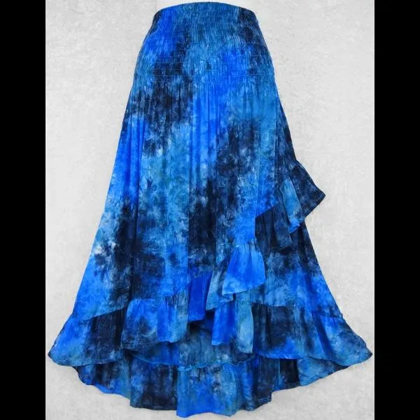 Splash Tie-Dye Ruffled Convertible Top/Skirt