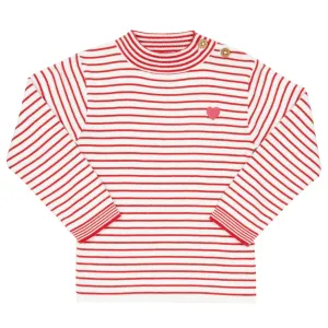 Stripy heart jumper