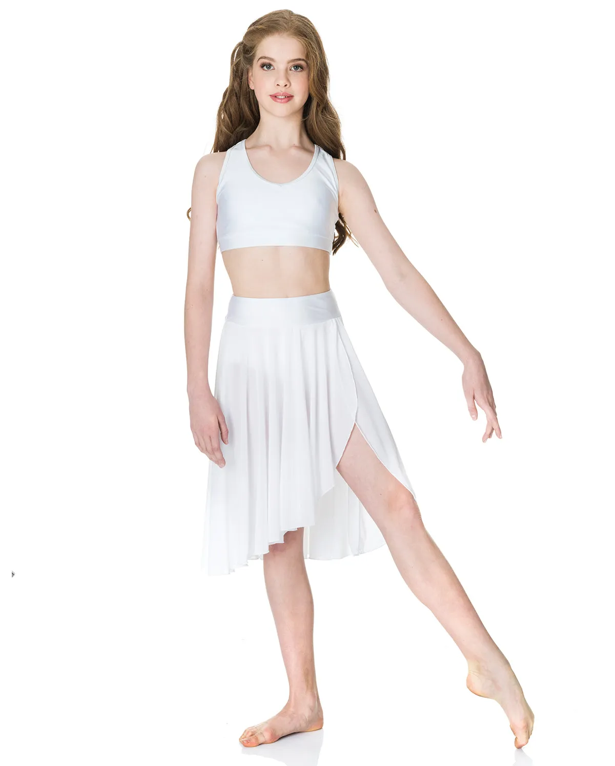 Studio 7, Inspire Mesh Skirt, White, Adults, ADSK05