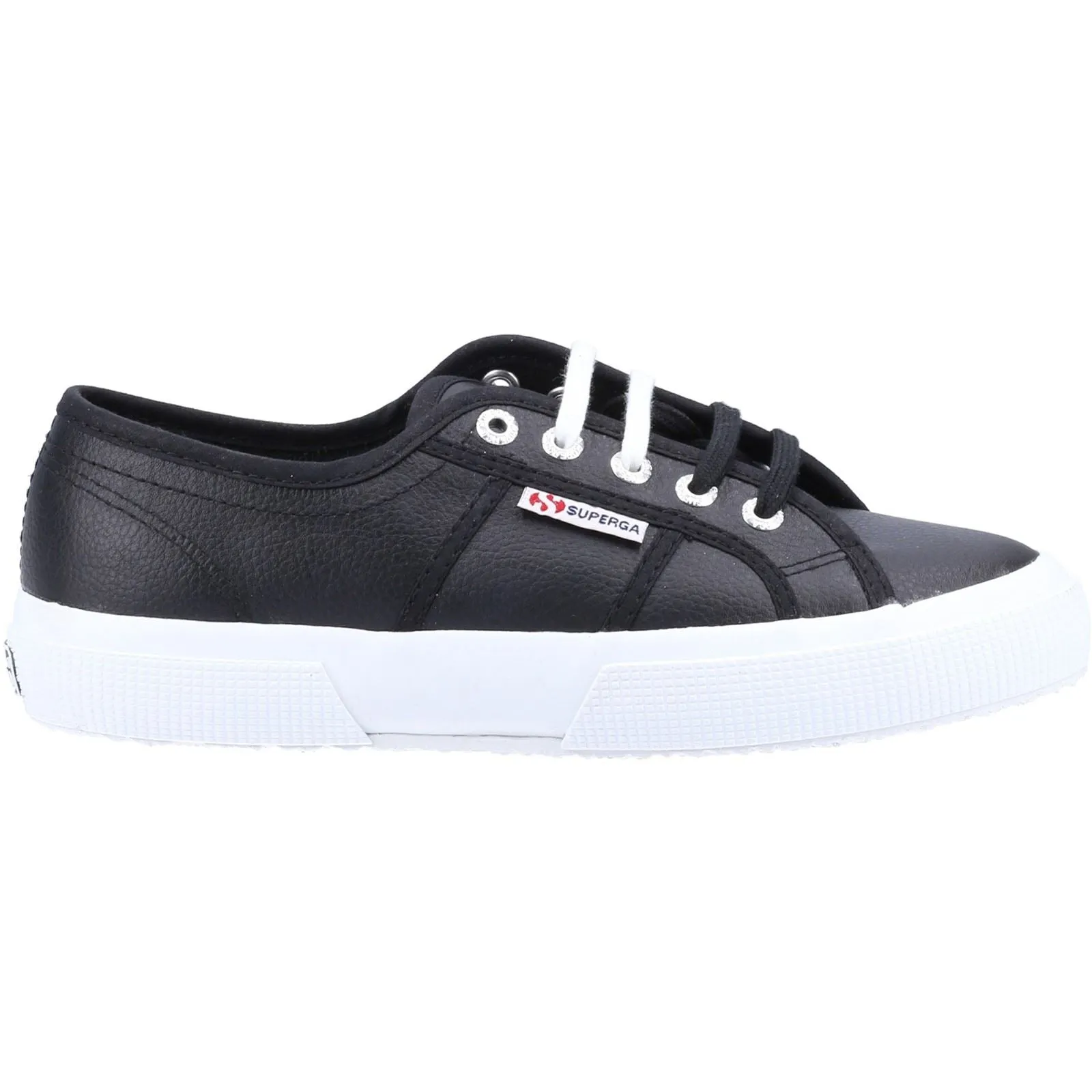 Superga 2750 Leather Men's Black/White Trainers