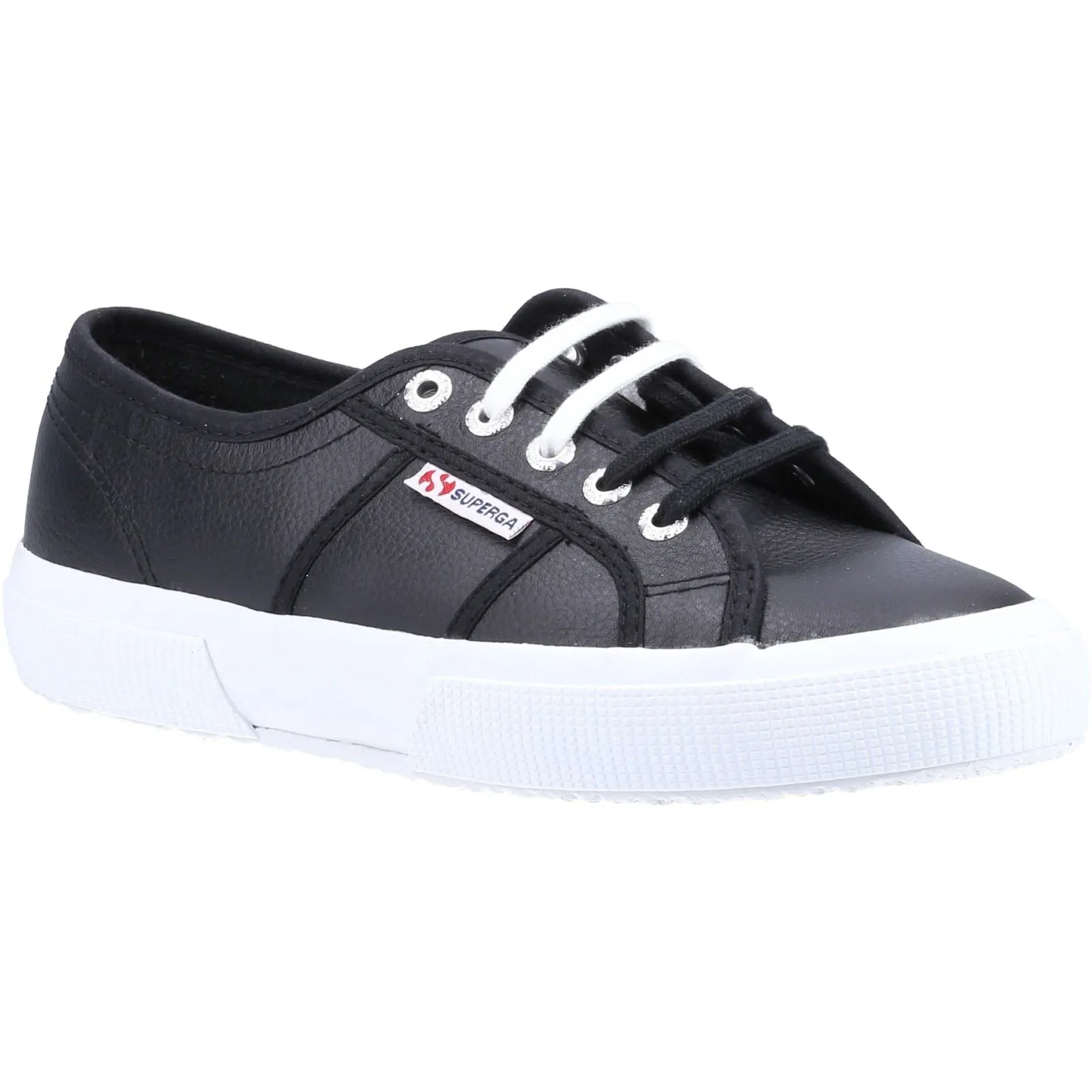 Superga 2750 Leather Men's Black/White Trainers