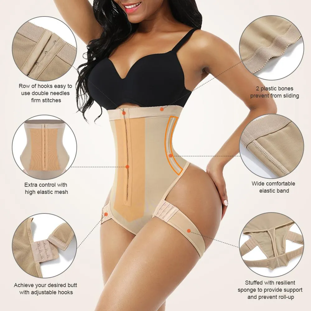 TEEK - High Waist Butt Lifter Control Panties Seamless Shapewear