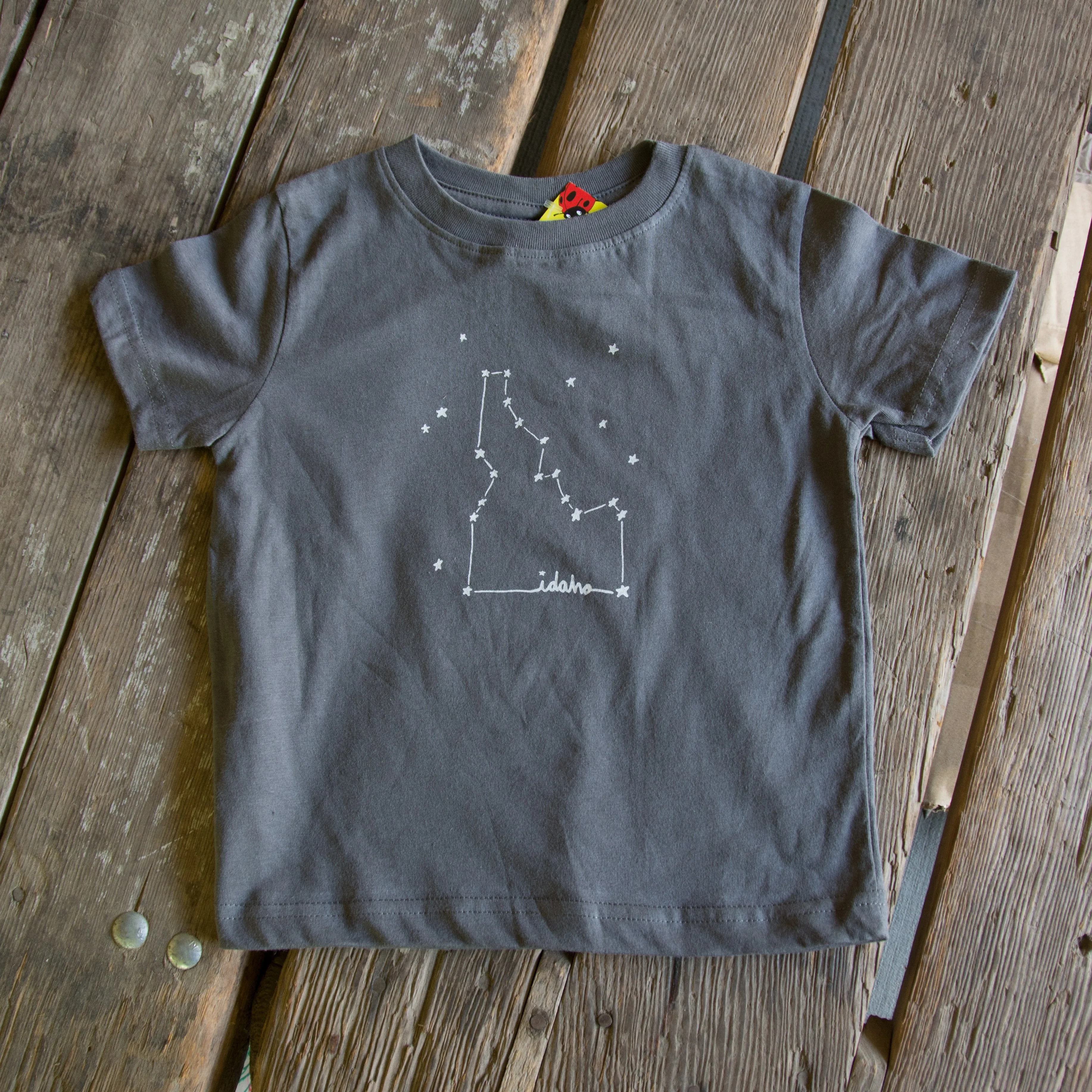 Toddler Idaho Constellation T-shirt, eco-friendly waterbased inks, toddler sizes