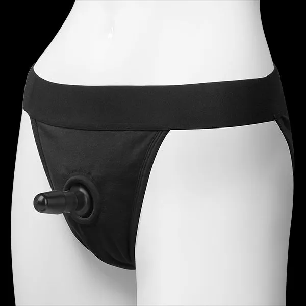 Vac U Lock Full Back Panty Harness Black Small