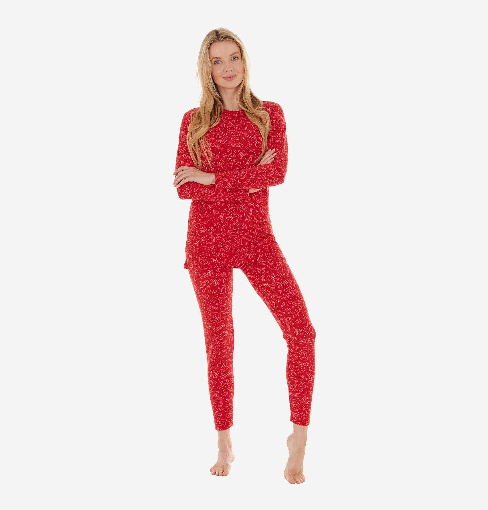 Women's Print Thermal Set